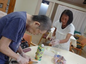 焼きそば作り1