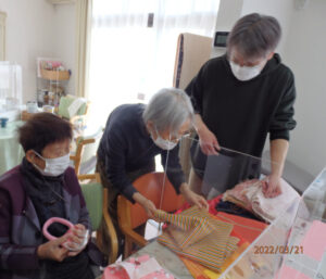 布草履：生地選び