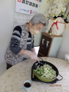 流しそうめんおかず作り