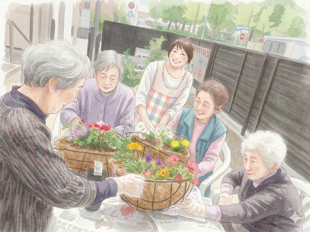 通所介護あおい　園芸