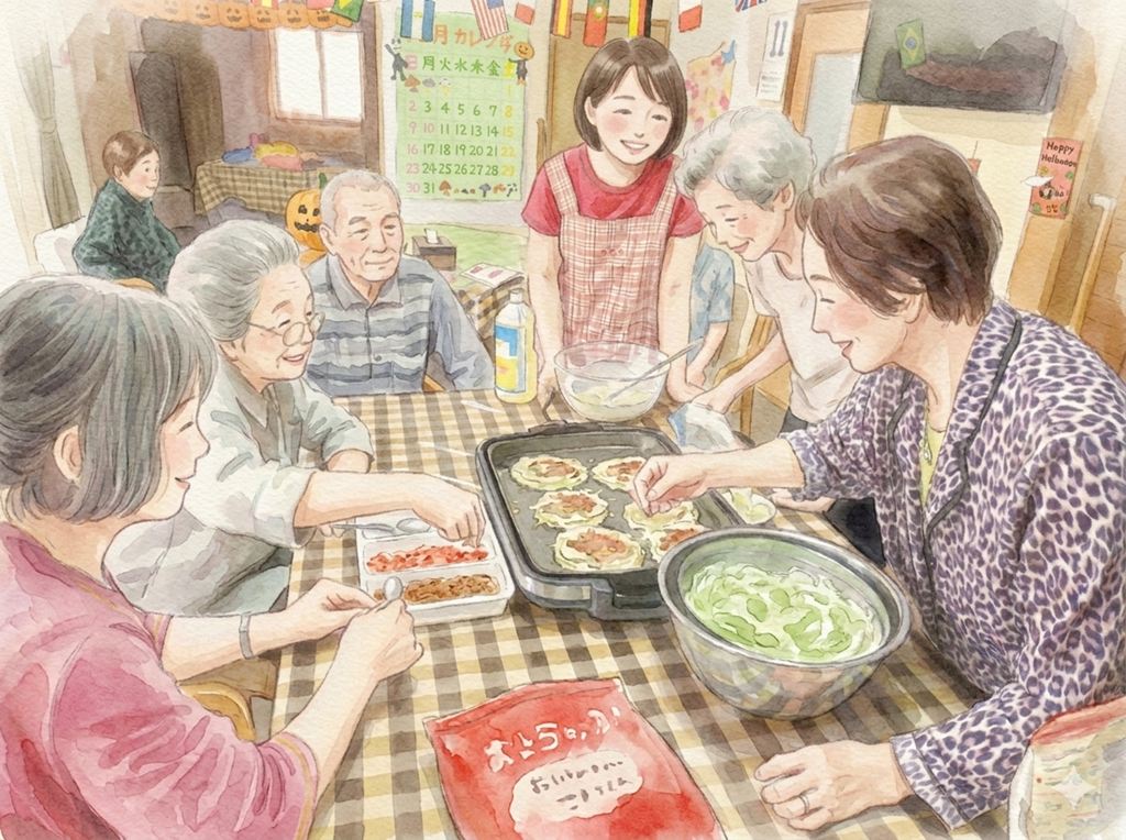 まんま食事をつくる風景